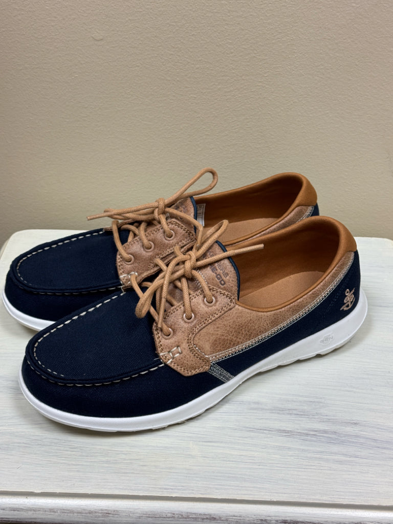 Sketchers Go Walk Lite Coral Boat Shoes - Size 9
