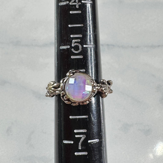 The Queen Bee Faceted Moonstone Ring - Size 6