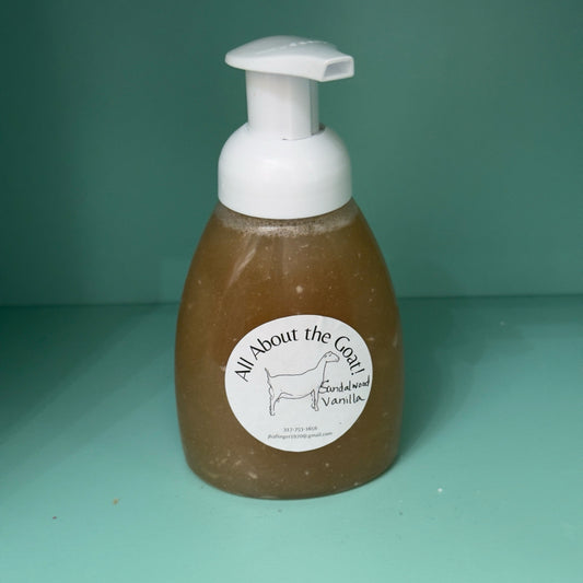 All About the Goat Foaming Hand Soap - Sandalwood Vanilla