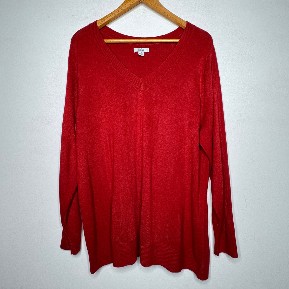 Croft & Barrow V-Neck Sweater - Size 2X