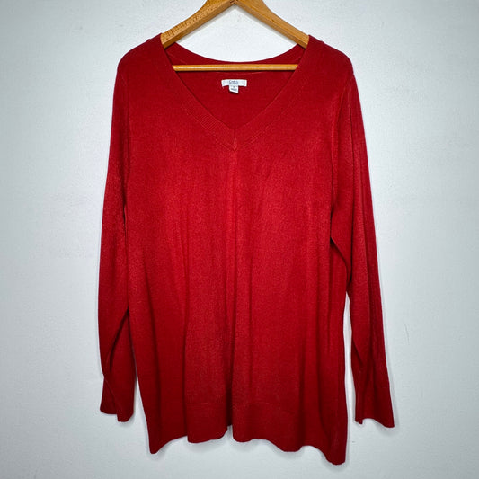 Croft & Barrow V-Neck Sweater - Size 2X