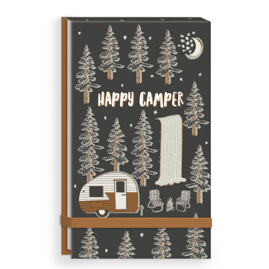 Camping Icons Happy Camper Fabric List Pad