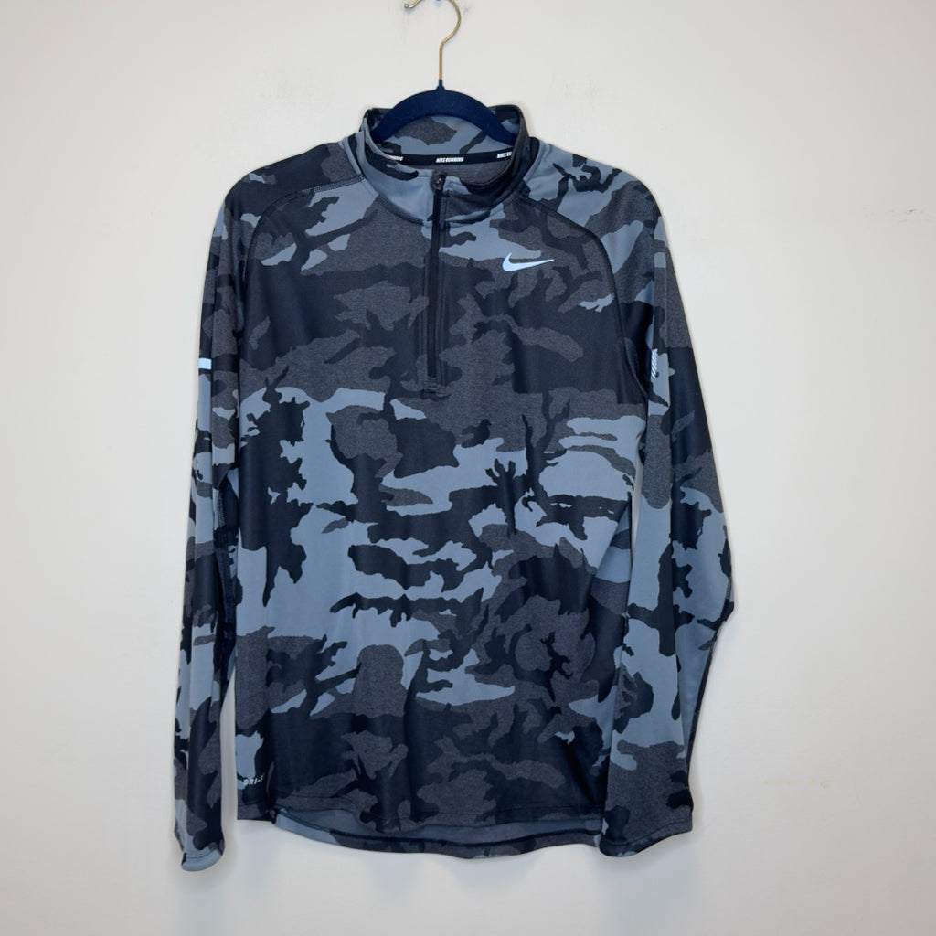 Nike Running Dri-Fit Camo Pull-Over - Size Large
