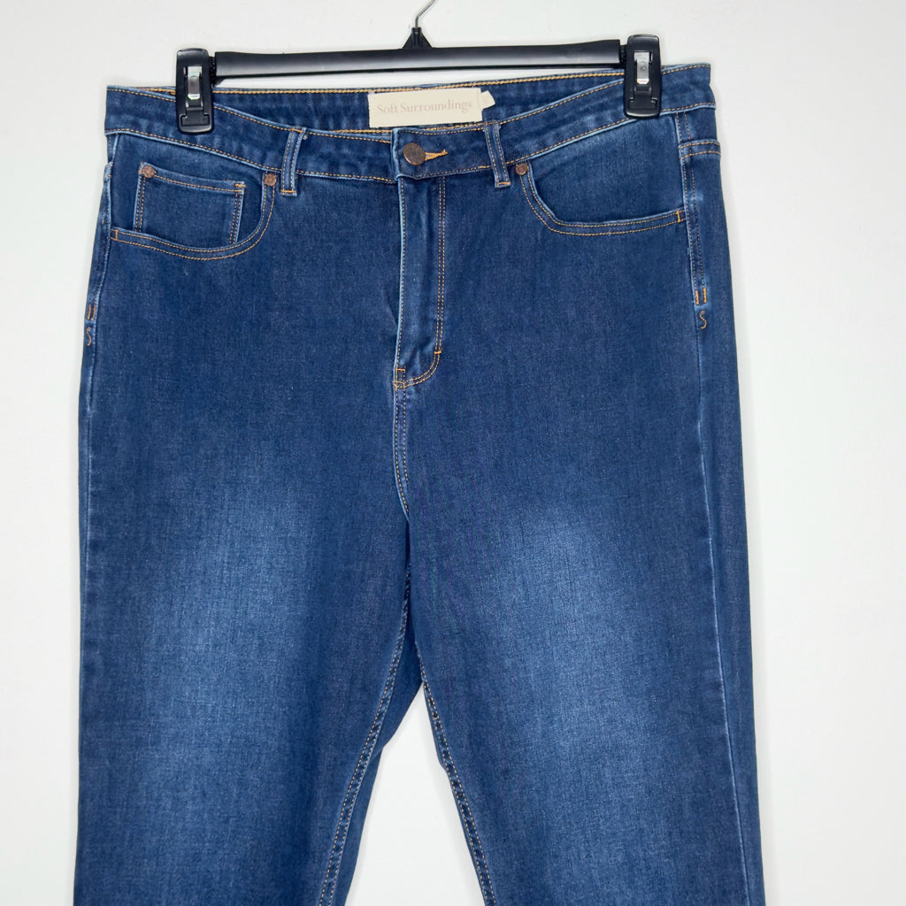 Soft Surroundings Ultimate Denim Skinny Ankle Jeans - Size 14