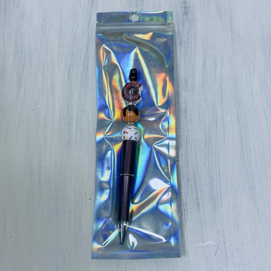 Beaded Ink Pen - Donut