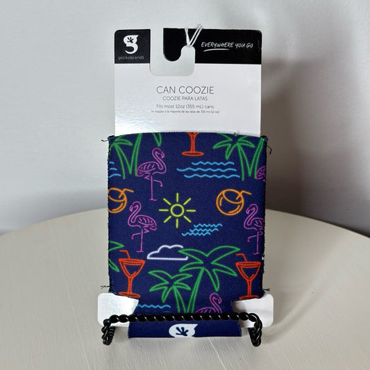 GeckoBrands Can Coozie - Neon Tropical Print