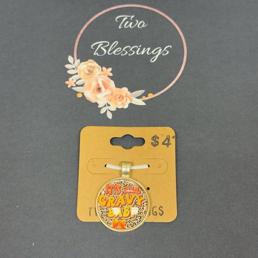Two Blessings Charm - It's All Gravy Baby