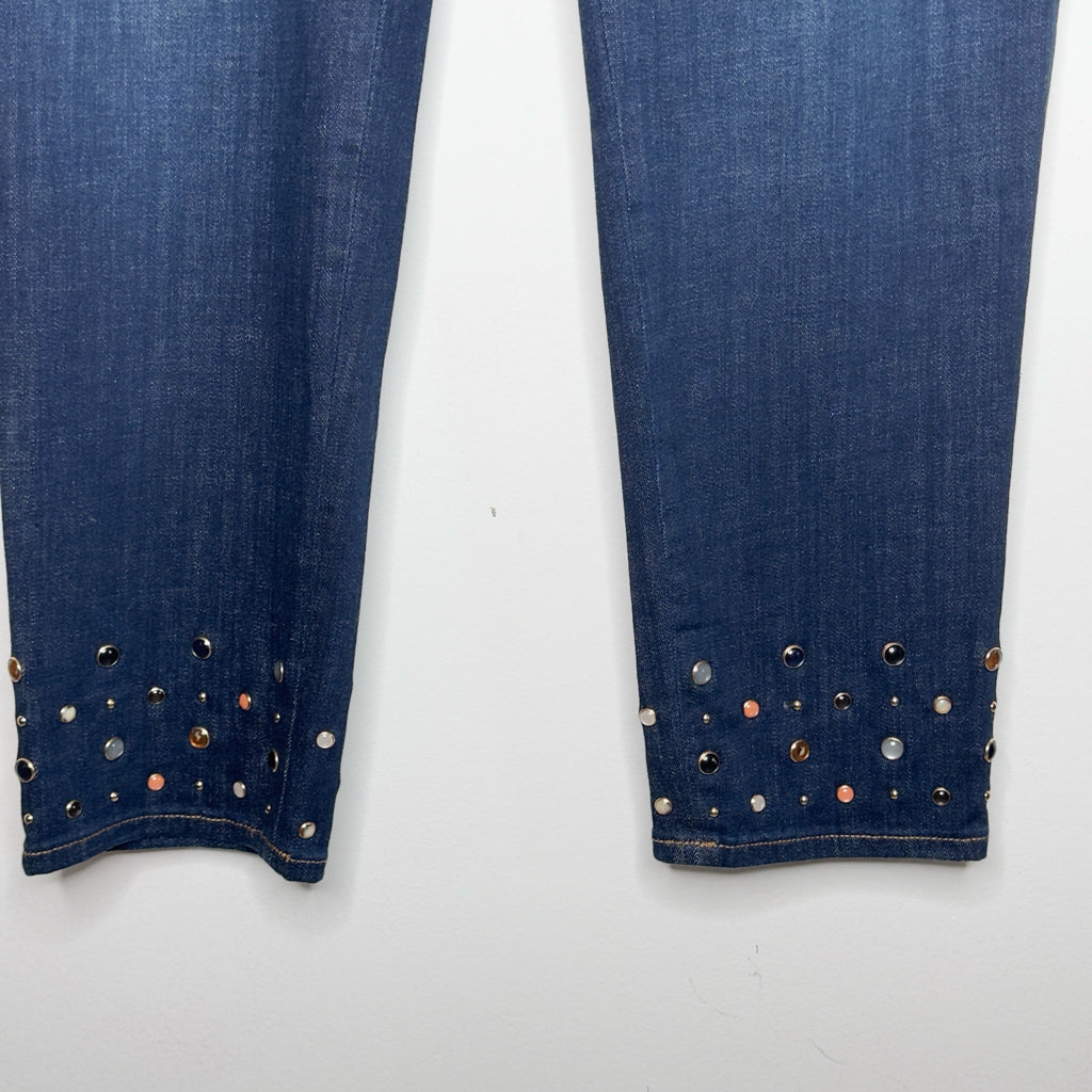 Chico's So Slimming Girlfriend Slim Leg Ankle Jeans - Size 14