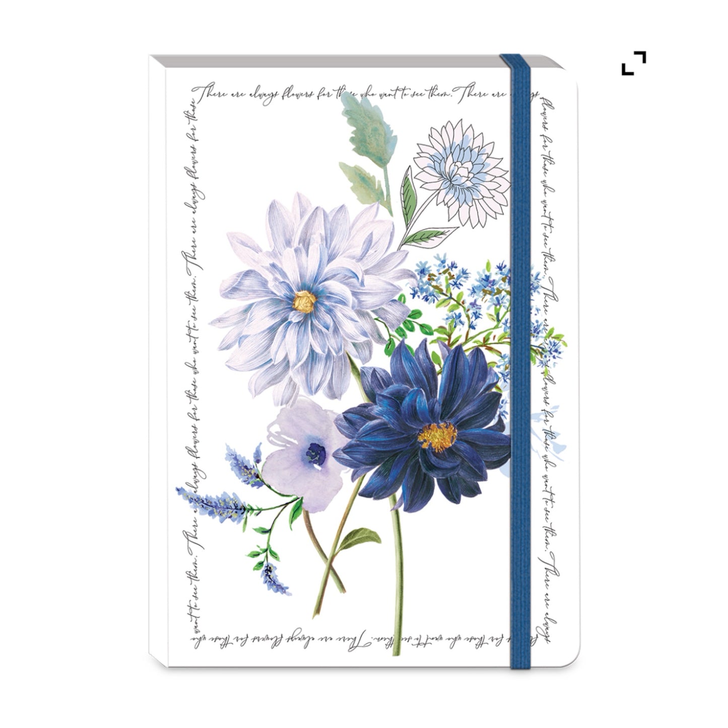 Blue Dahlia Softcover Journal