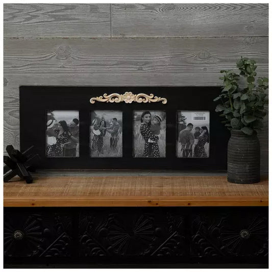 Black Scroll Collage Wall Frame