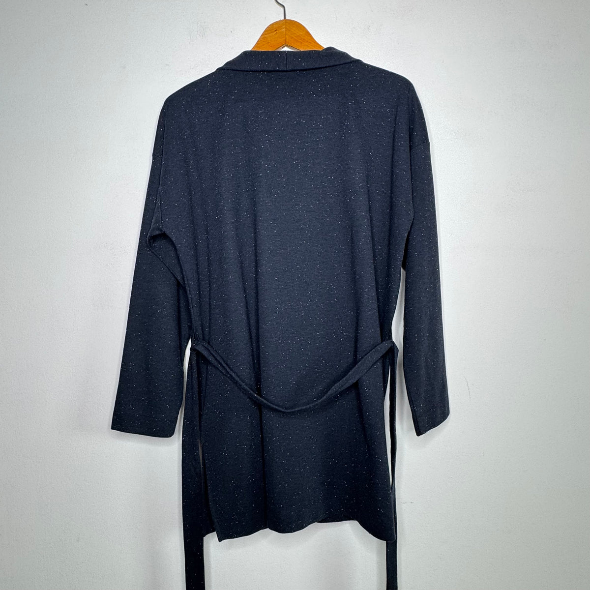 Loft Speckled Belted Long Line Cardigan - Size Large