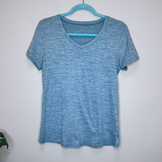 Danskin V-Neck Short Sleeve Tee - Size Medium
