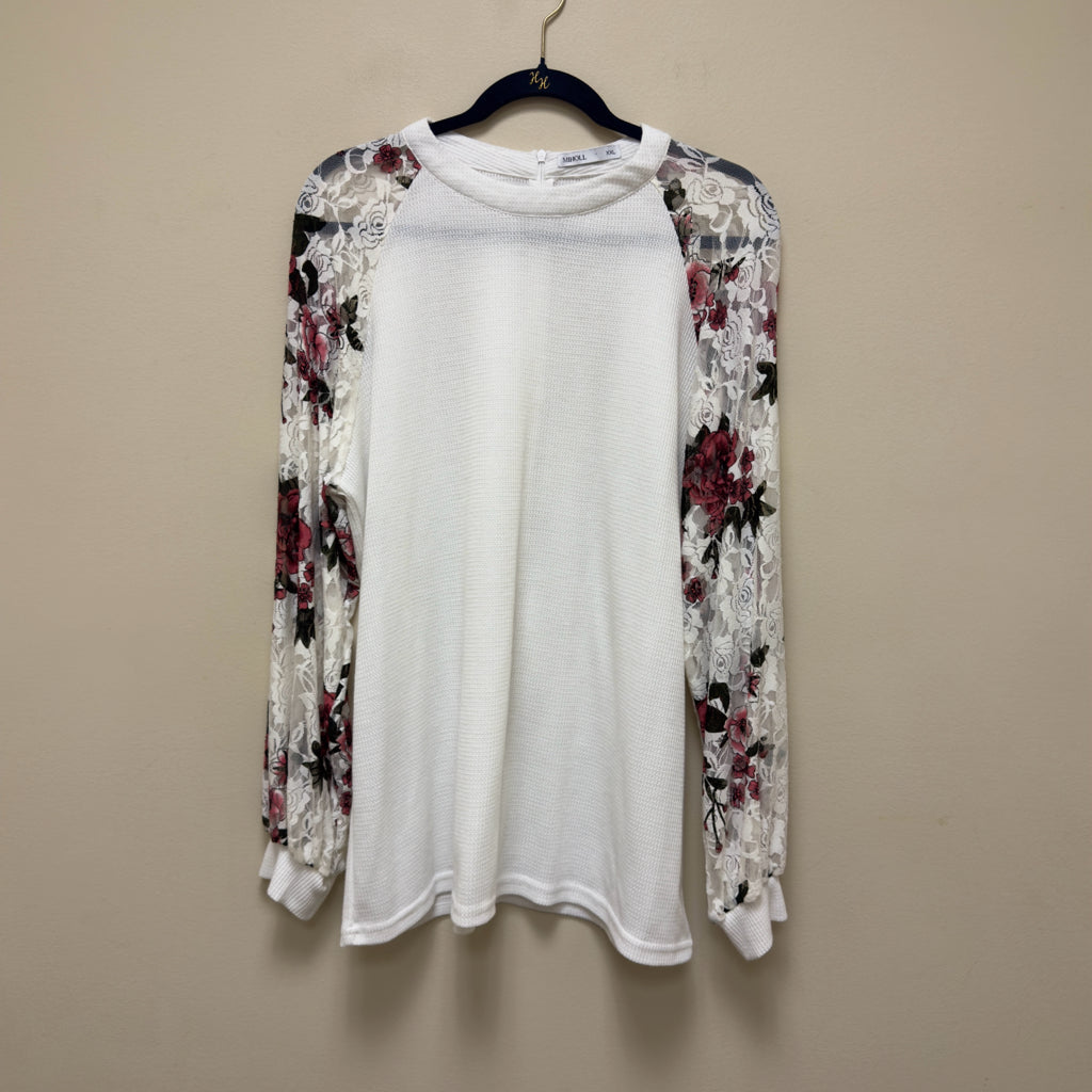 Miholl Lace Sleeve Top - Size XXL
