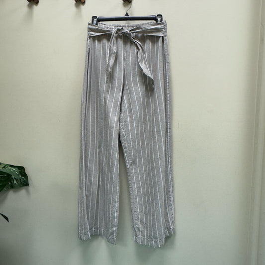 BeachLunchLounge Pull-On Tie Front Wide Leg Pants - Size Small