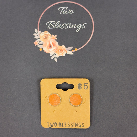 Two Blessings Earrings - Tan
