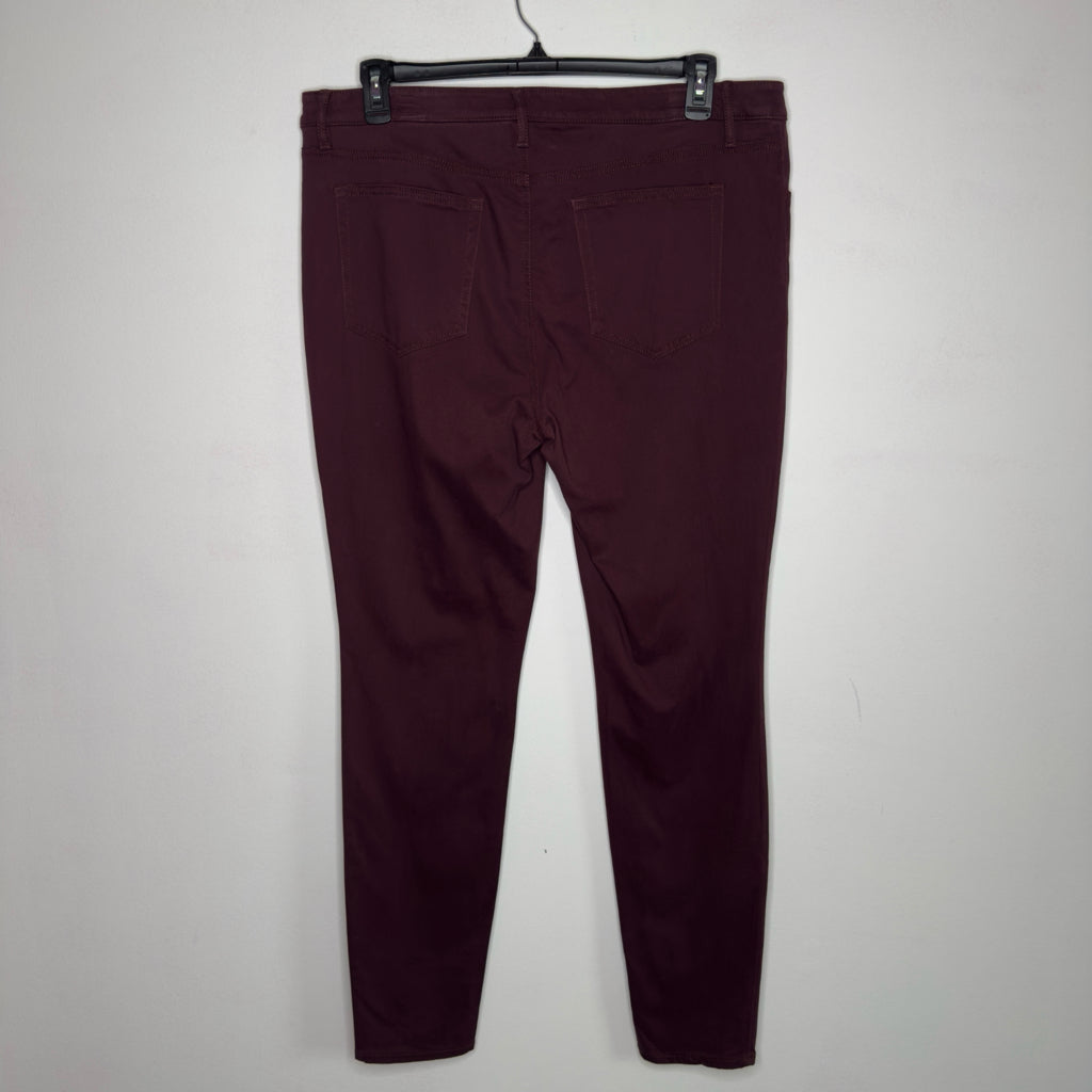 Loft Burgundy Soft Jeggings - Size 14 Tall