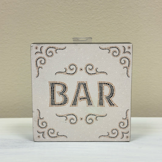 Bar Block Sign