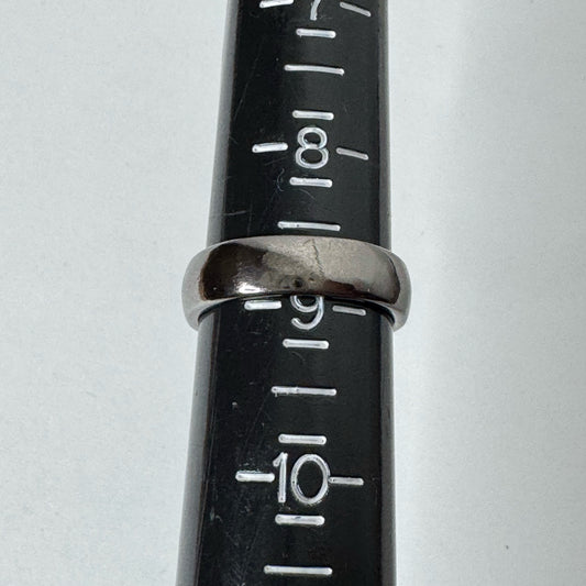 Dark Gray Solid Band Ring - Size 9