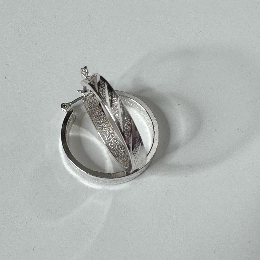 Textured Hoop Earrings