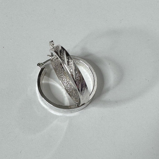 Textured Hoop Earrings