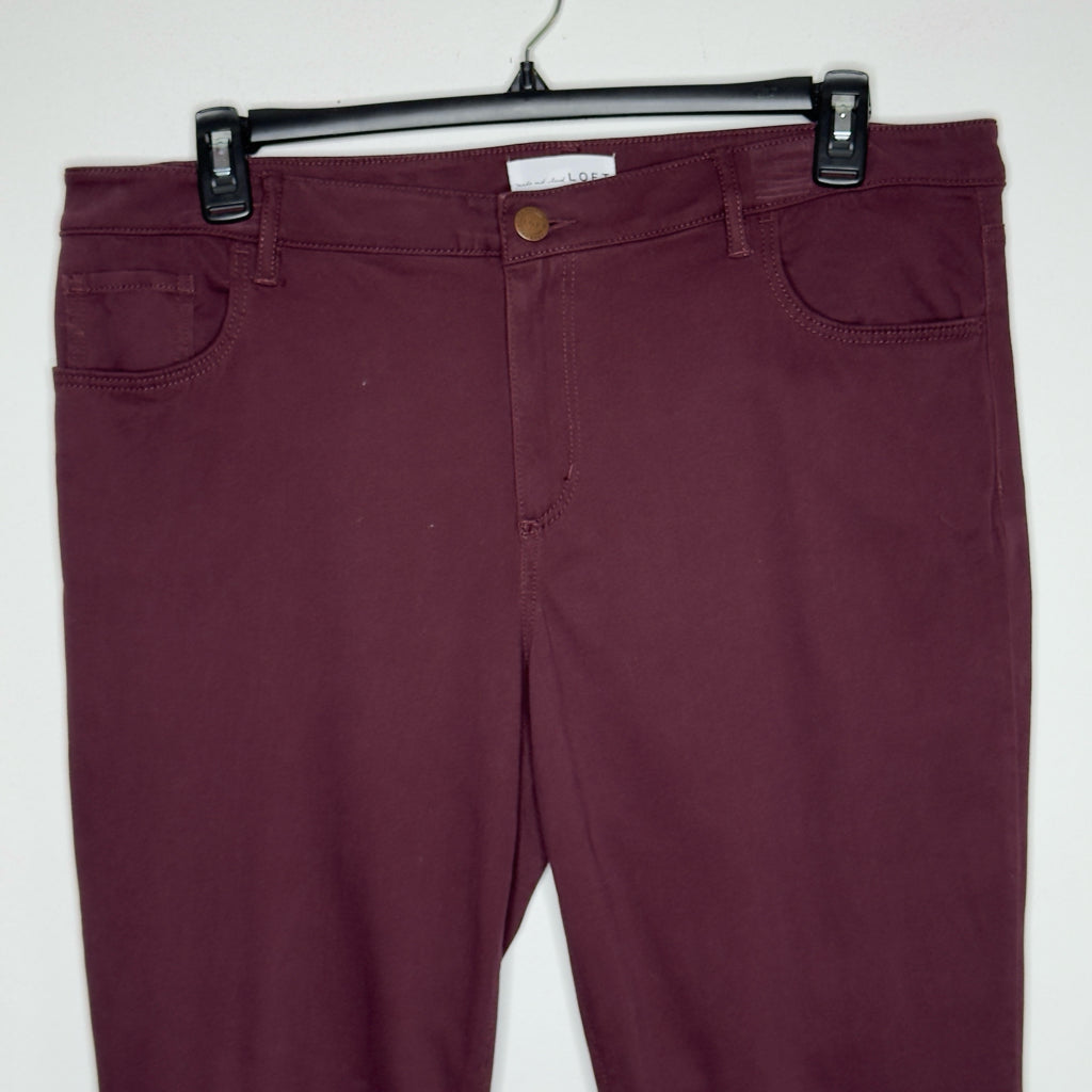 Loft Burgundy Soft Jeggings - Size 14 Tall