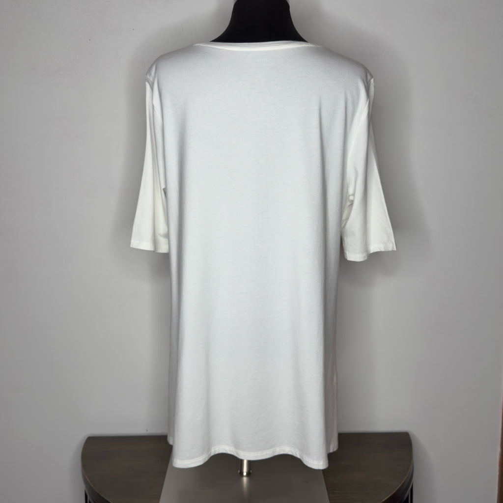 Chico's The Ultimate Tee Short Sleeve Tee - Size Large