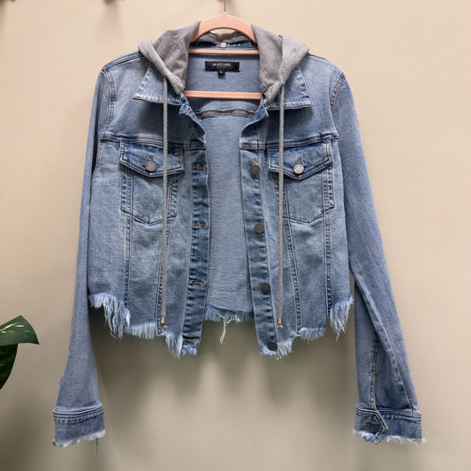 C'est Toi Denim Jacket w/Removable Hood - Size Large