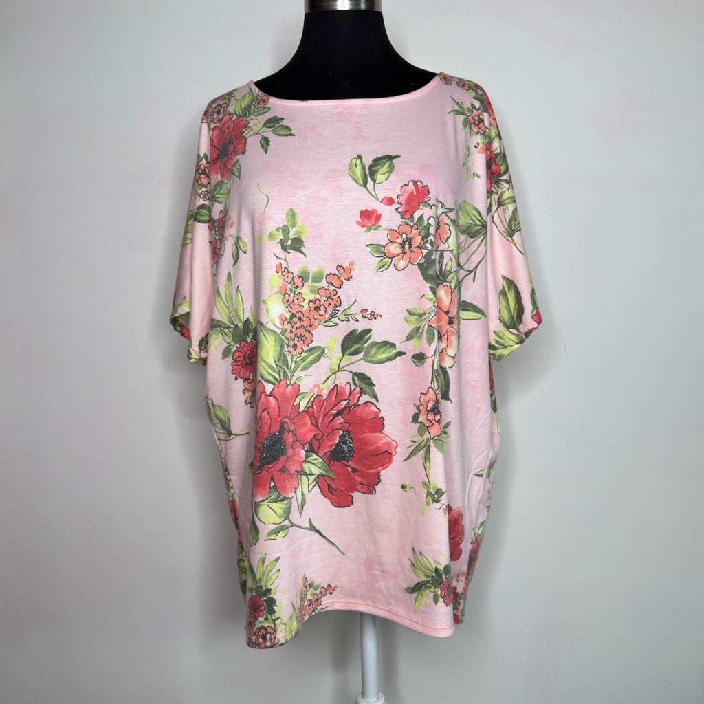 BiBi Floral Top - Size Large