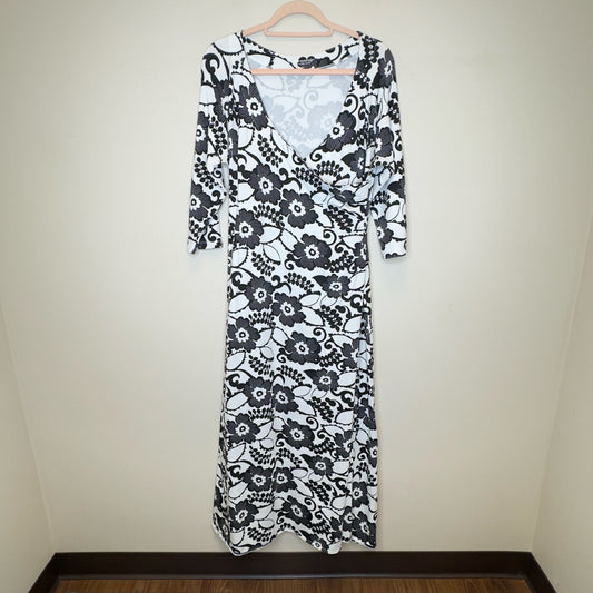 Soft Surroundings Maxi Faux Wrap Dress - Size Large