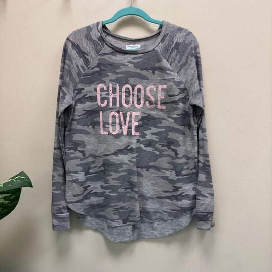 Grayson Threads "Choose Love" Camo Print Thermal Top - Size Medium