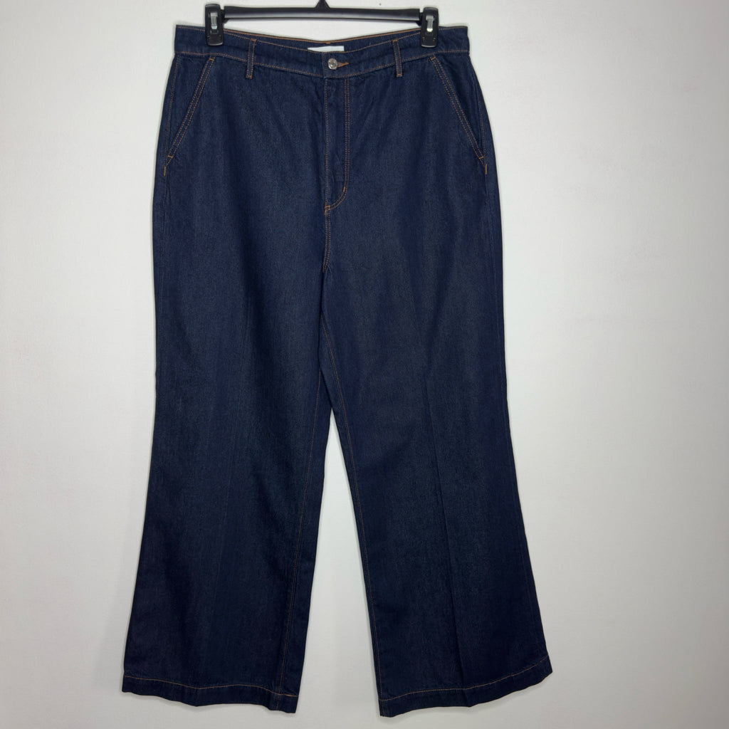 Loft High Rise Wide Leg Trouser Jeans - Size 14