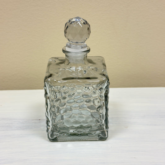 Square Glass Potion Bottle w/Stopper
