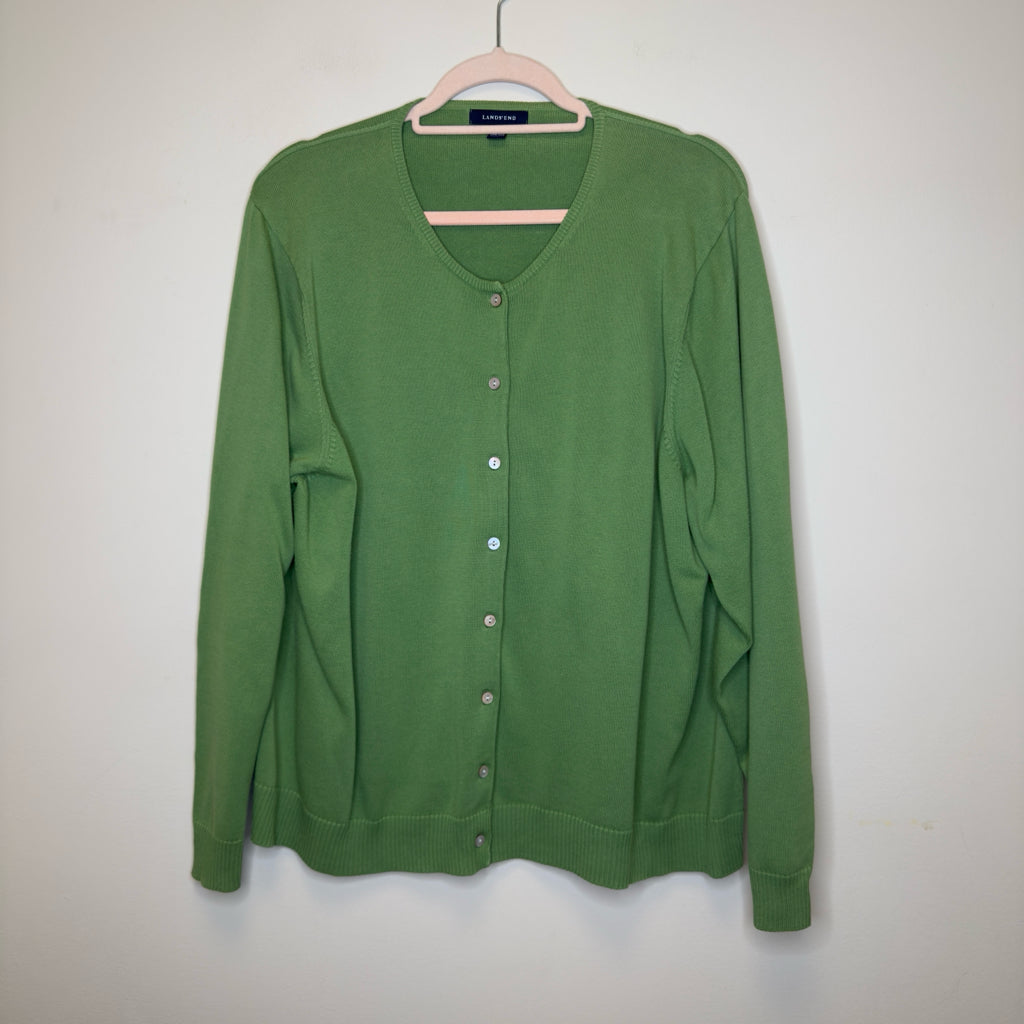 Lands End Cardigan Sweater - Size 2X