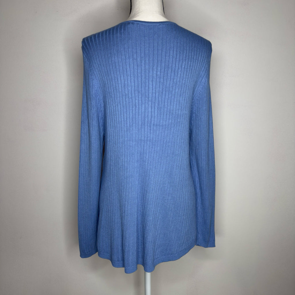 Soft Surroundings SoftEssential Ribbed Valentina Sweater - Size Large