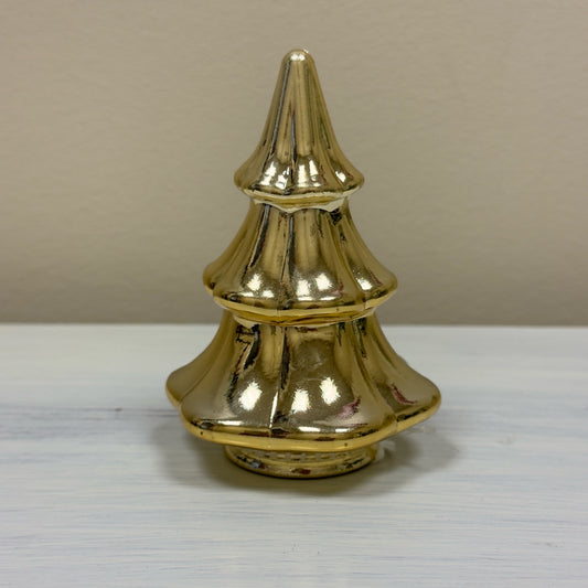 Shiny Gold Christmas Tree