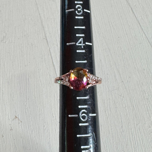 Faux Rainbow Tourmaline Ring - Size 5