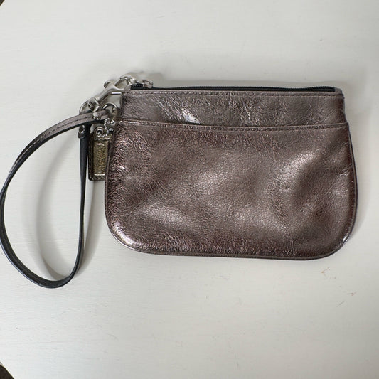 Coach Metallic Wristlet Wallet
