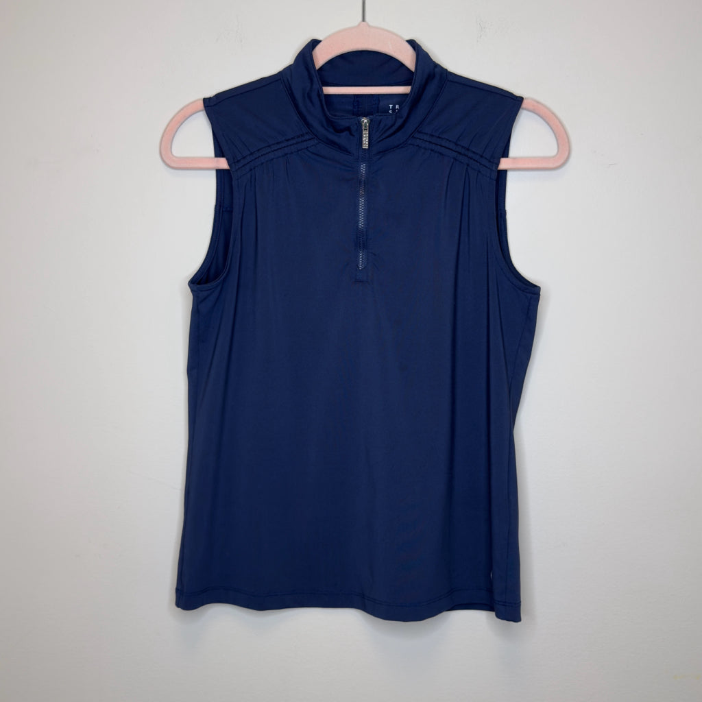 Tribal Sport Sleeveless 1/4 Zip Athletic Top - Size XS