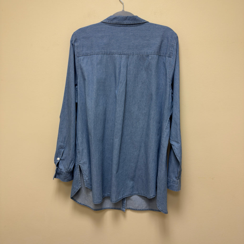 Croft & Barrow Button Front Tunic Top - Size 1X