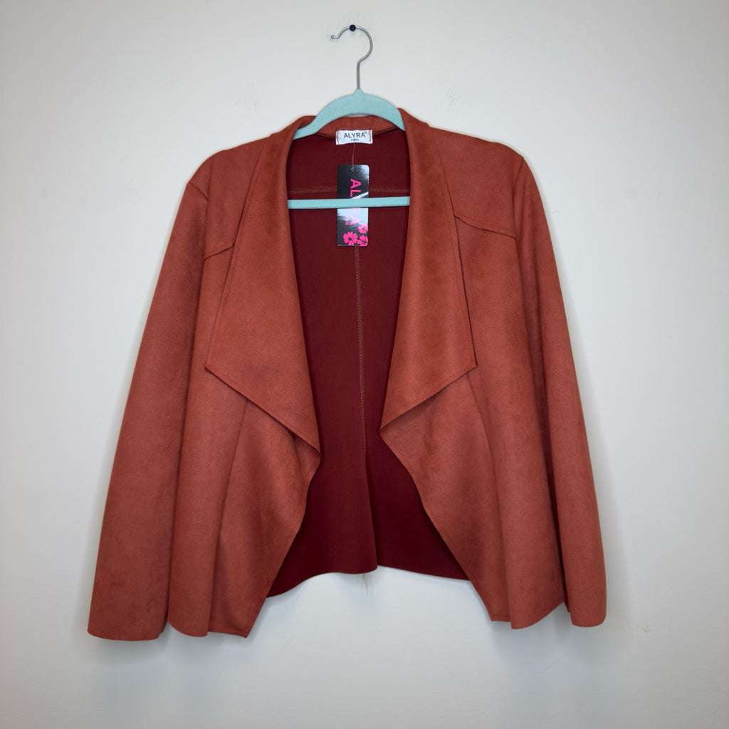 Alyra Drape Front Jacket - Size Small
