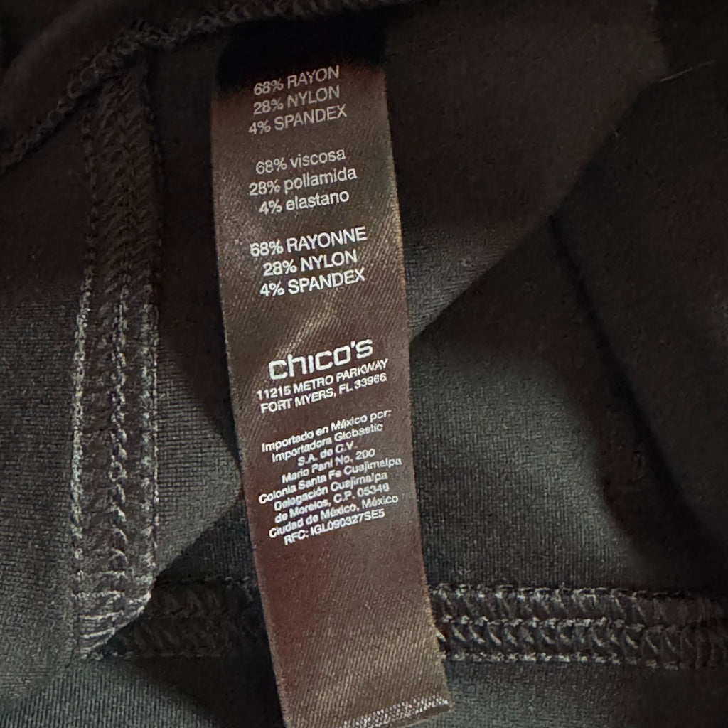 Chico's So Slimming Refined Ponte Ankle Pants - Size 12