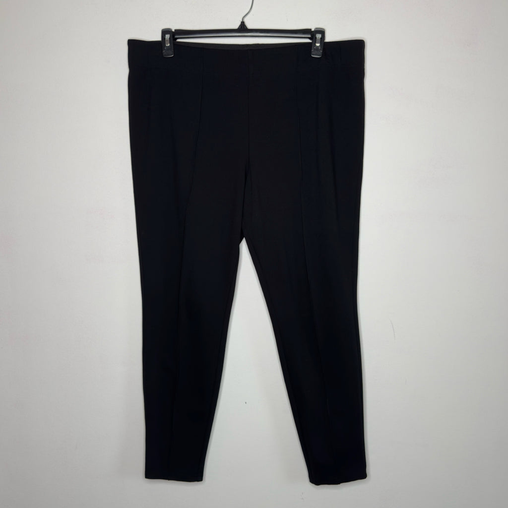 Ava + Viv Pull-On Black Pants - Size 2X
