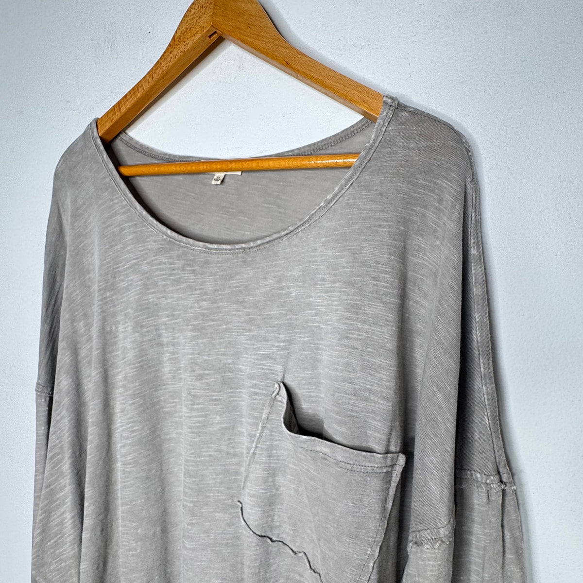 Easel Mixed Media Long Sleeve Top - Size 2X