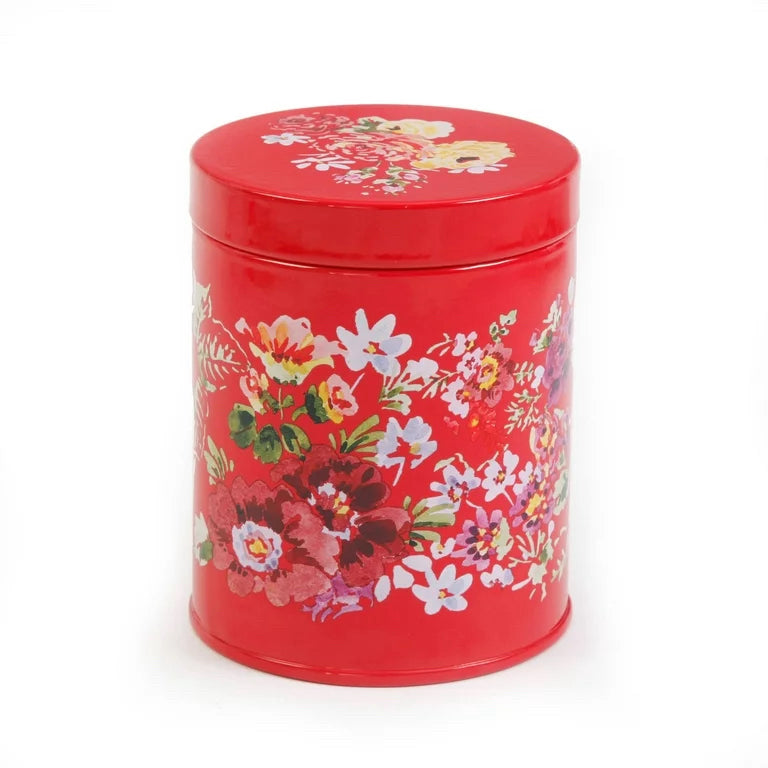 The Pioneer Woman Red Floral Garden 6" Canister