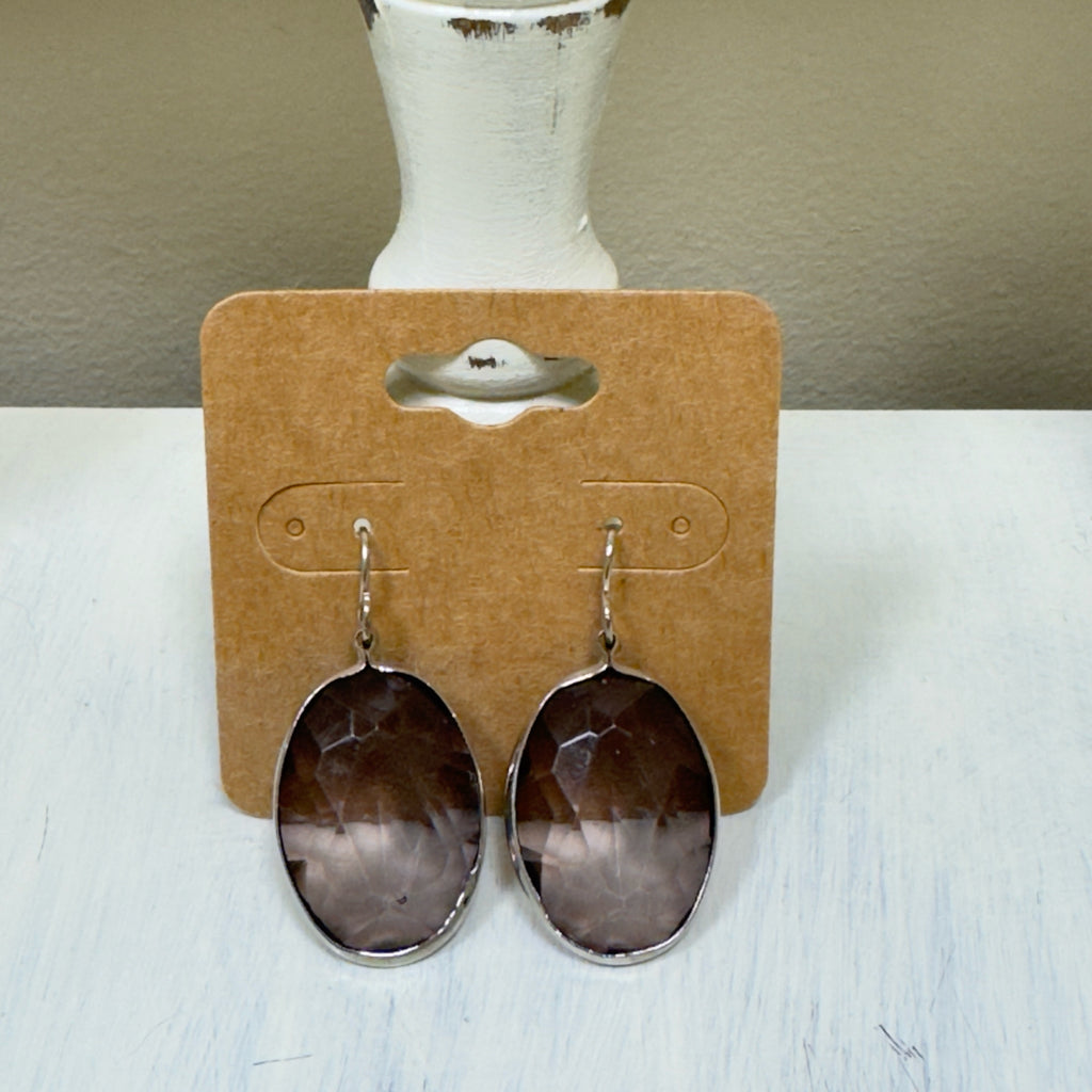 Purple Dangle Earrings