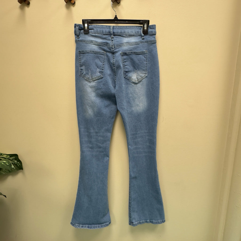 Distressed Flare Jeans - Size Small