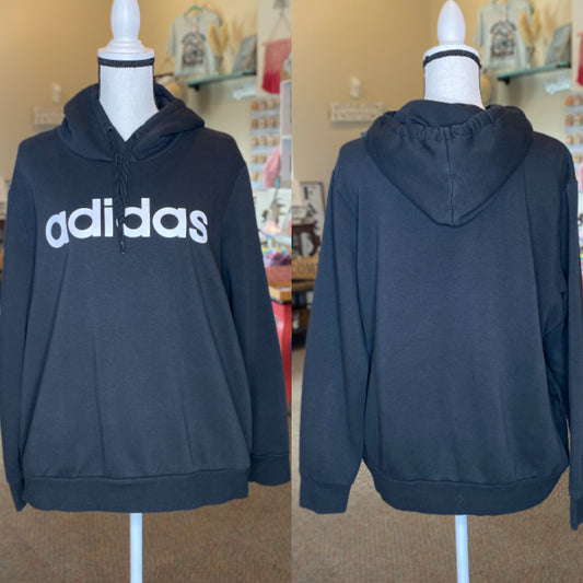 Adidas Hooded Sweatshirt - Size 2XL