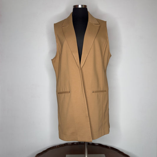 Chico's Long-Line Open Front Ponte Vest - Size Large
