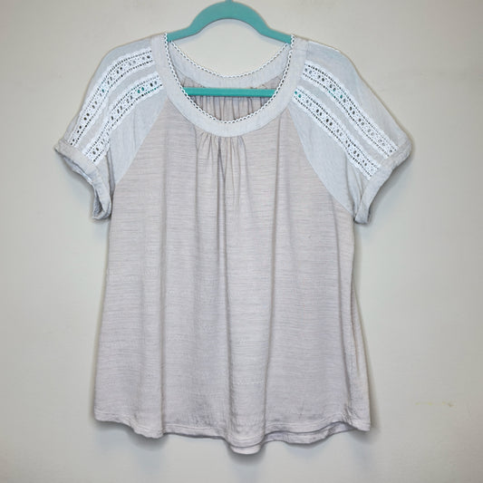 Soft Surroundings Halle Short Sleeve Top - Size Large