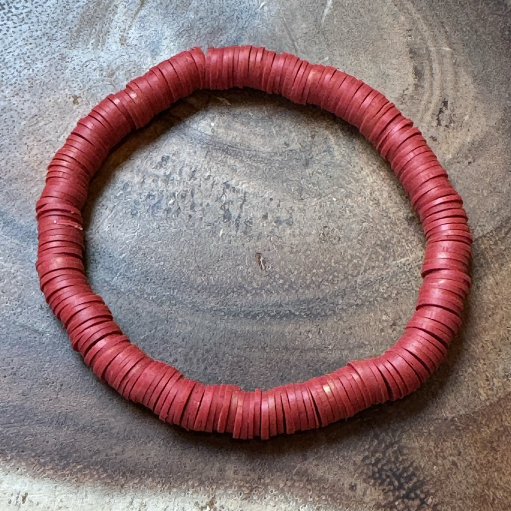 Inga Ann's Beaded Bracelet - Brown Heishi